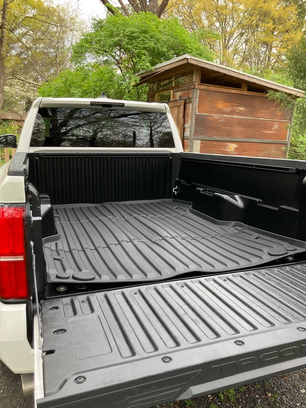 2024 Tacoma TripleAliners Bed Mat installed IMG_1495