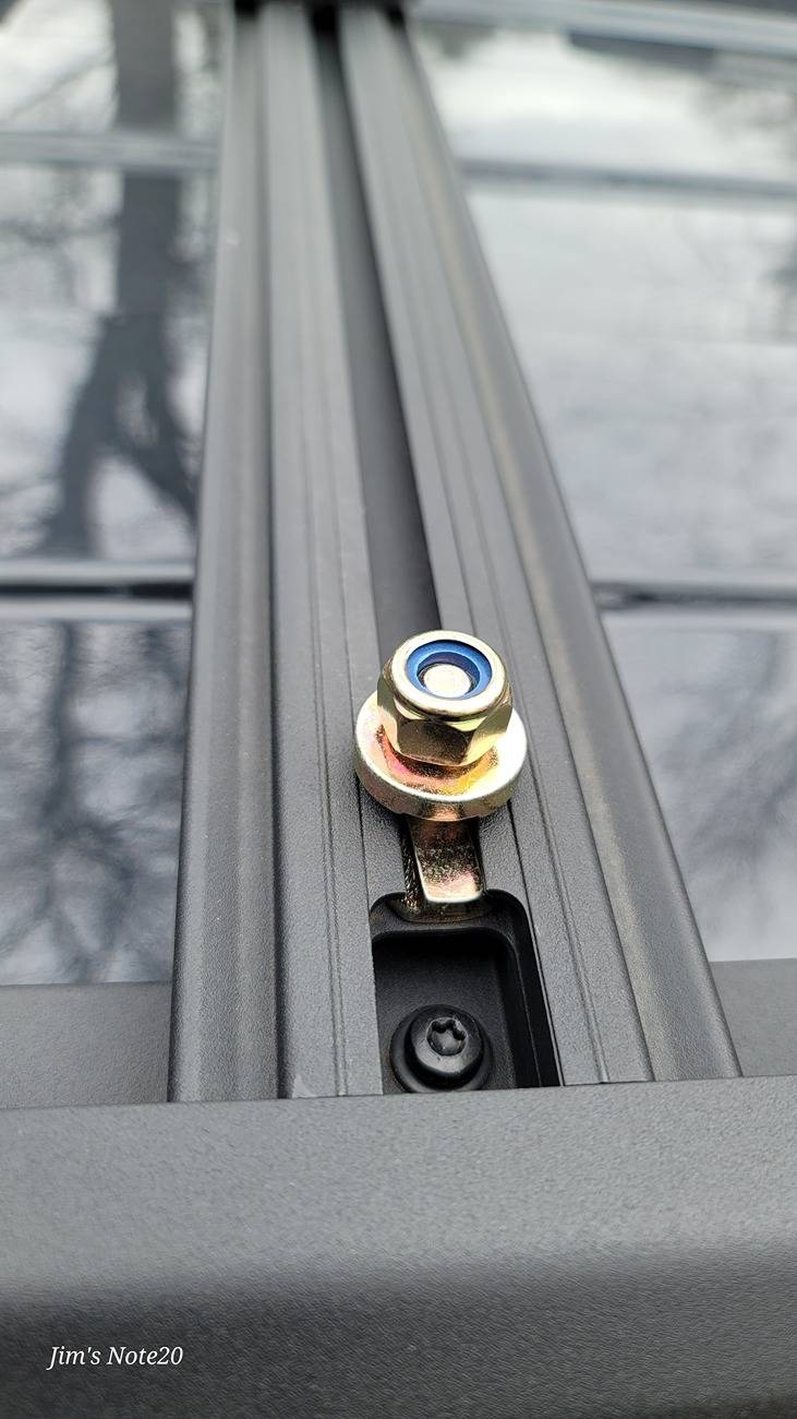 2024 Tacoma What's everyone using to attach things to stock roof rack? 20250408_095623
