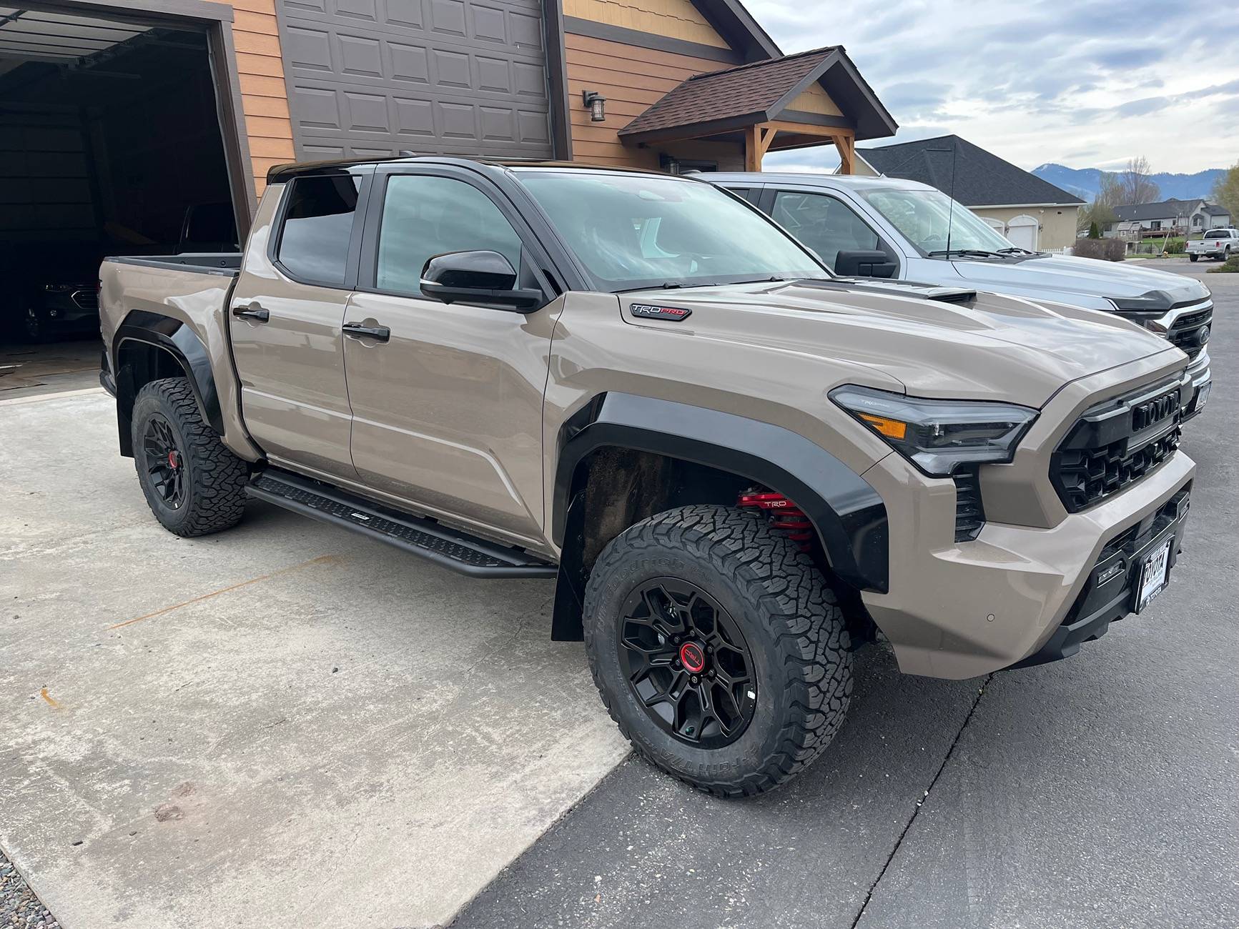 2024 Tacoma Skinny Mudflaps = Rock Chips on Bed & Fender Flares IMG_4594