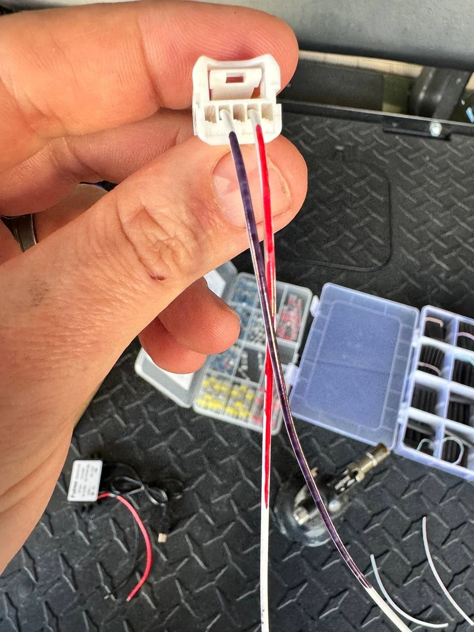 2024 Tacoma Installed dash cam using factory pigtail connector IMG_3690