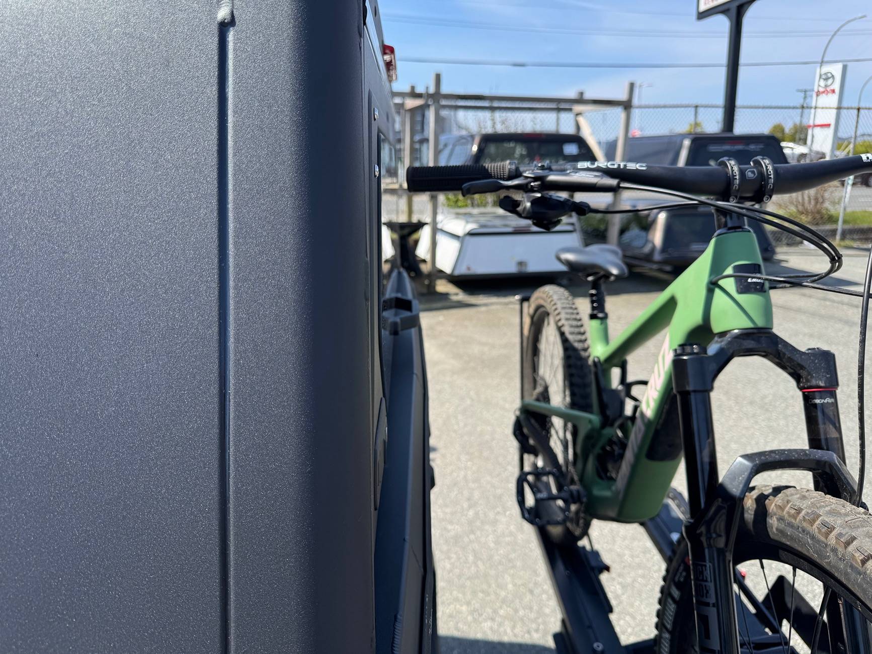 2024 Tacoma 1up bike rack and truck cap / AluCab canopy PSA IMG_1698