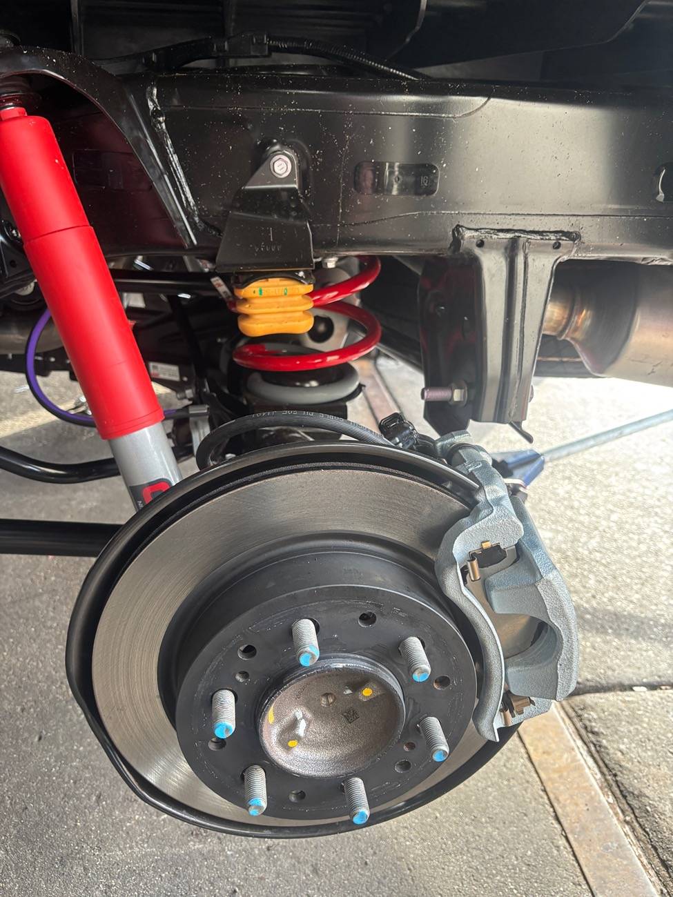 2024 Tacoma TRD  Lift Kit (factory OEM) on 2025 TRD Off-Road Premium underground IMG_4886