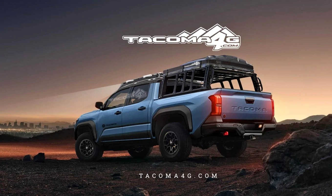 2024 Tacoma Our 2024 Tacoma Trailhunter CGI Previews! 🤩 Tacoma-Trailhunter-Rigged-Blue-Rear