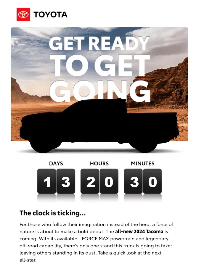 2024 Tacoma 2024 Tacoma Countdown + Another Trailhunter Silhouette Image Screenshot 2023-05-05 at 3.29.37 PM
