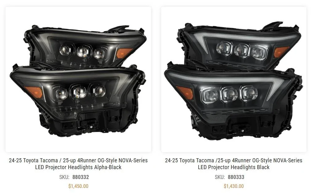2024 Tacoma Alpharex Nova LED Projector Headlights ScreenHunter 2110