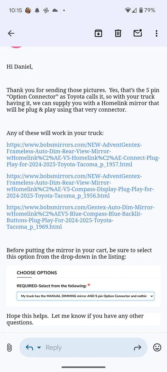 2024 Tacoma Connectors behind the cabin light for additional accessories? 1000019936