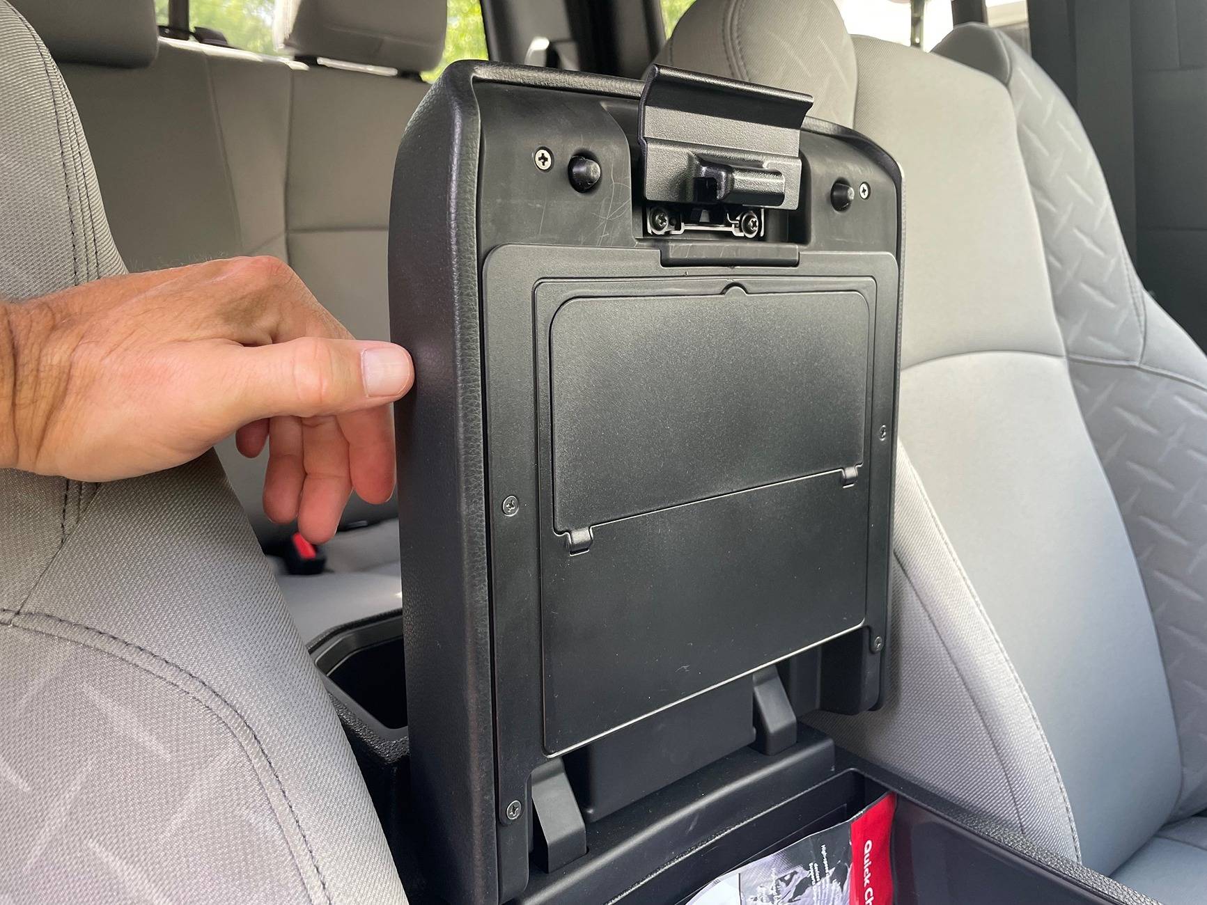 2024 Tacoma Installed Center Console Hidden Box Organizer Console