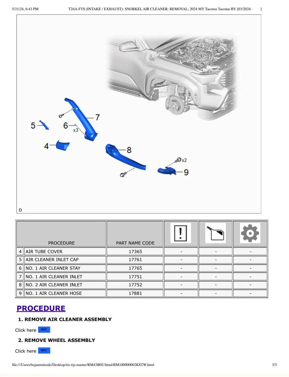 2024 Tacoma My Trailhunter and the snorkel change? Screenshot_20250520-054156