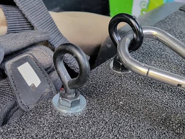 2024 Tacoma Anyone Rear Seat Delete yet? Here's my progress eye bolts-sm