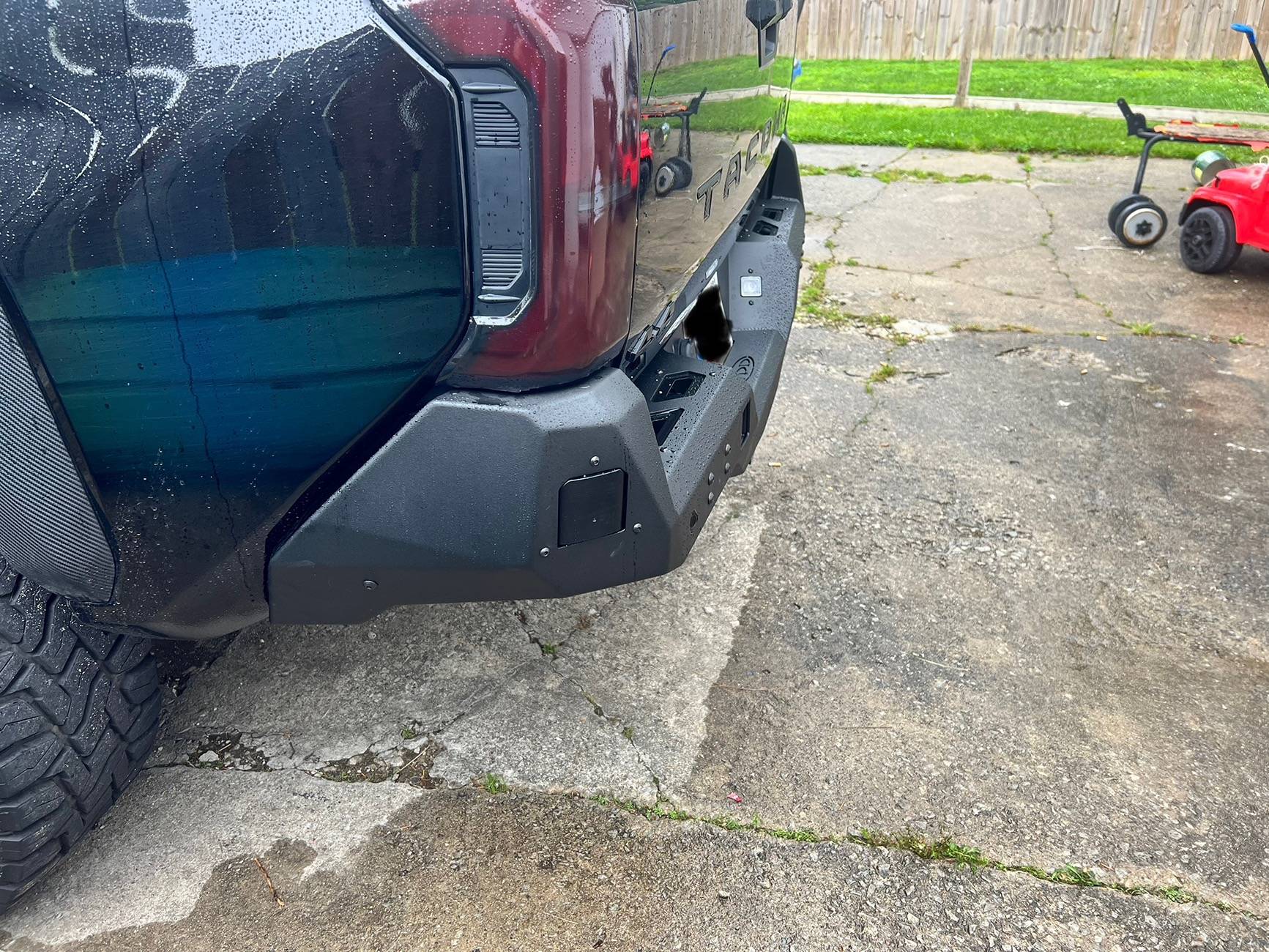 2024 Tacoma Installed latest Mod Addictive Desert Designs Rear Stealth Bumper IMG_6686