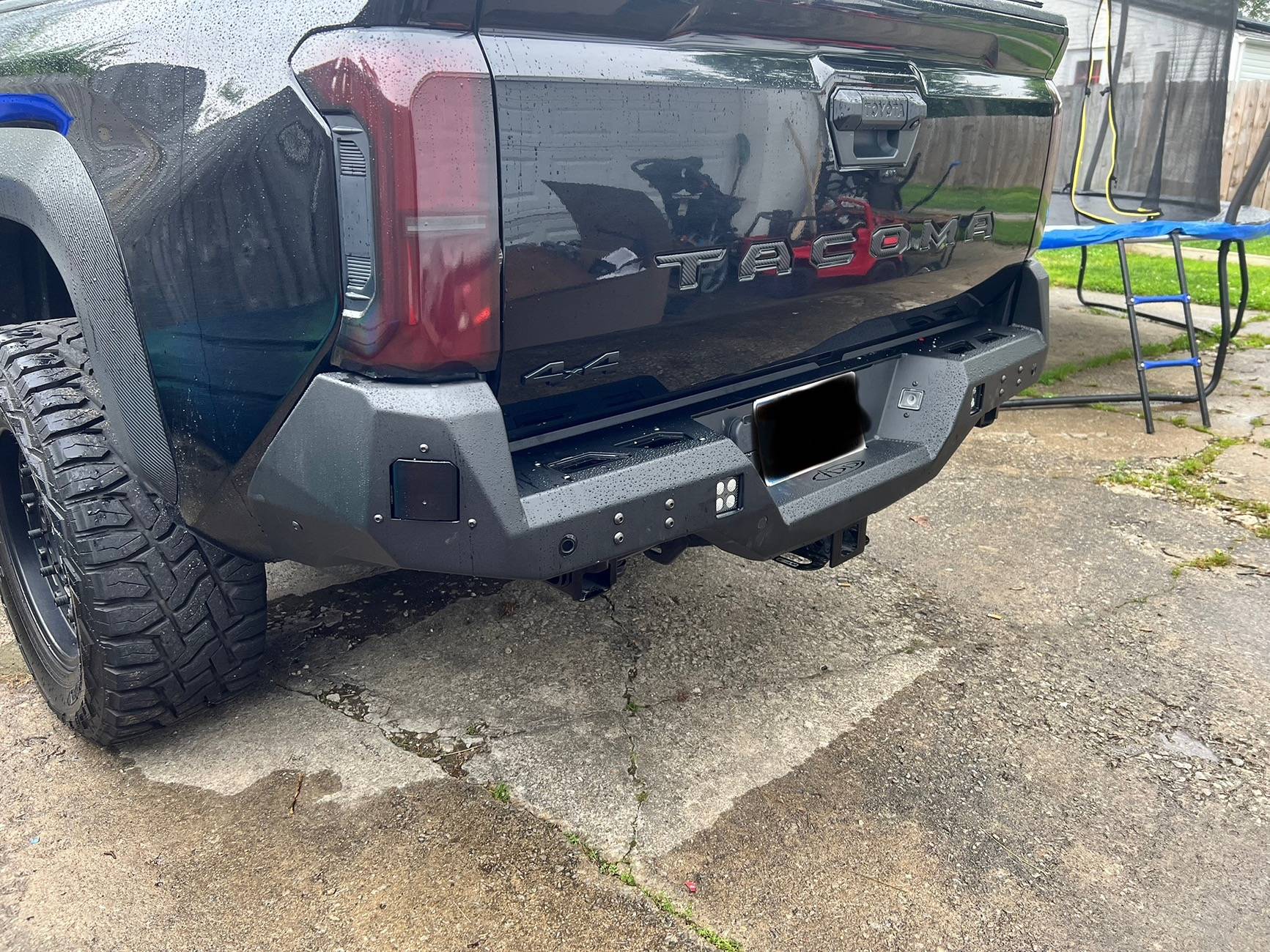 2024 Tacoma Installed latest Mod Addictive Desert Designs Rear Stealth Bumper IMG_6685