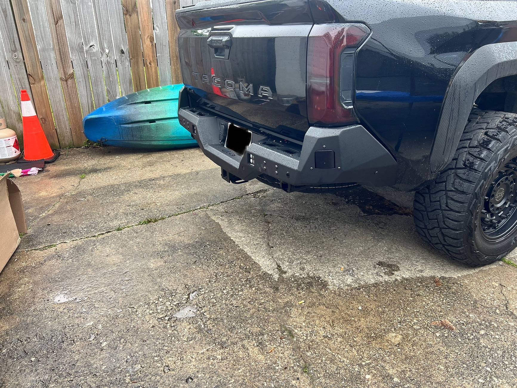 2024 Tacoma Installed latest Mod Addictive Desert Designs Rear Stealth Bumper IMG_6683