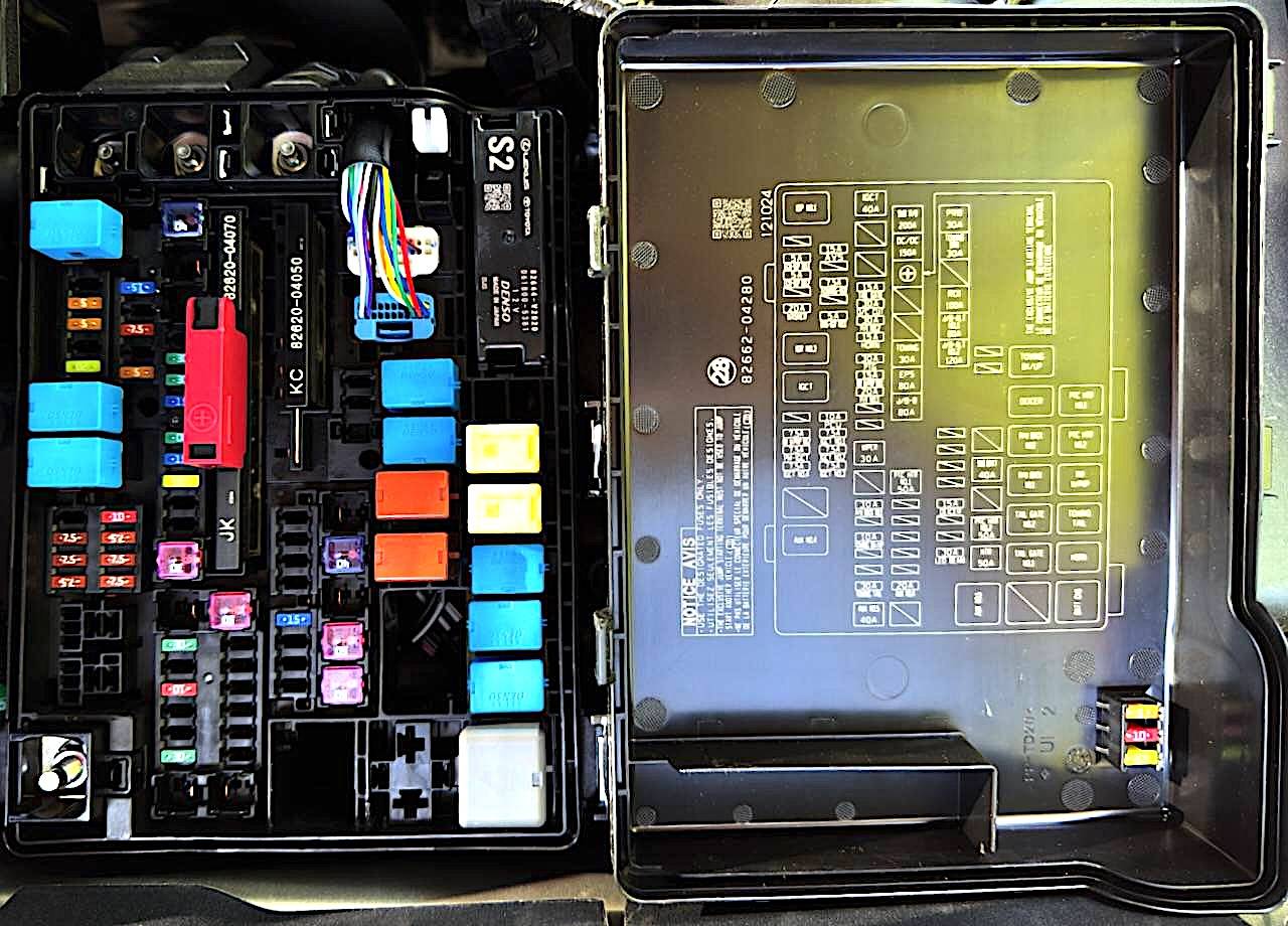 2024 Tacoma Fuse Panels (Photos) in 4th Gen Tacoma Limited Hybrid Passenger Side Fuse and Legend