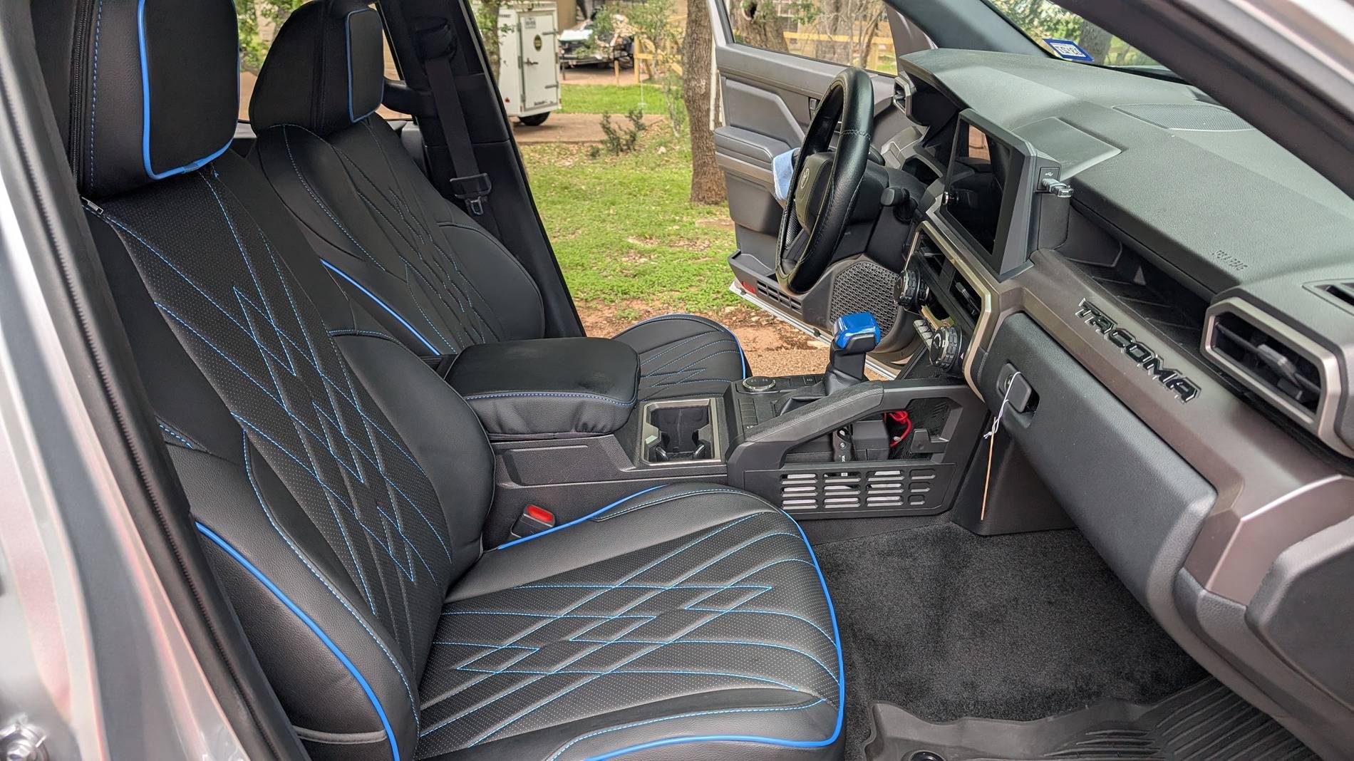 2024 Tacoma Thank you, Tacoma4G - Happy with my new EKR Leather Seat Covers front after half
