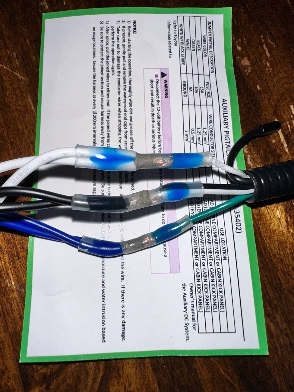2024 Tacoma Help Installing Rough Country LED Light Kit using prewired Aux switches IMG_8318
