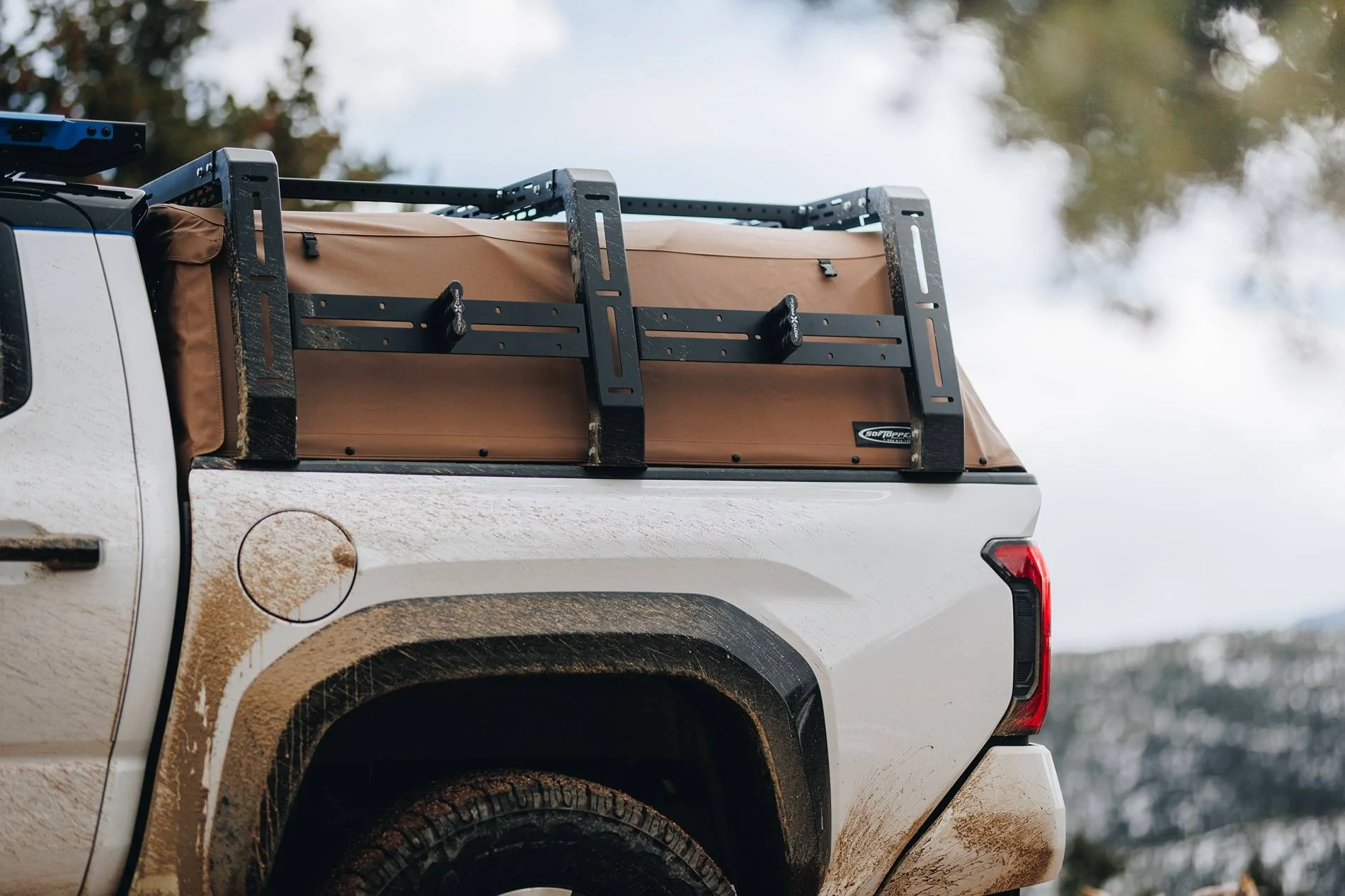 2024 Tacoma Softopper Exo Truck Bed Rack 2J6A2337 (1)