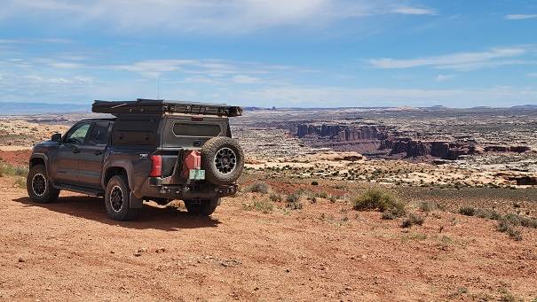 2024 Tacoma Those that have upgraded tire size and do serious off roading….How has the spare location held up? 20250516_121637-sm