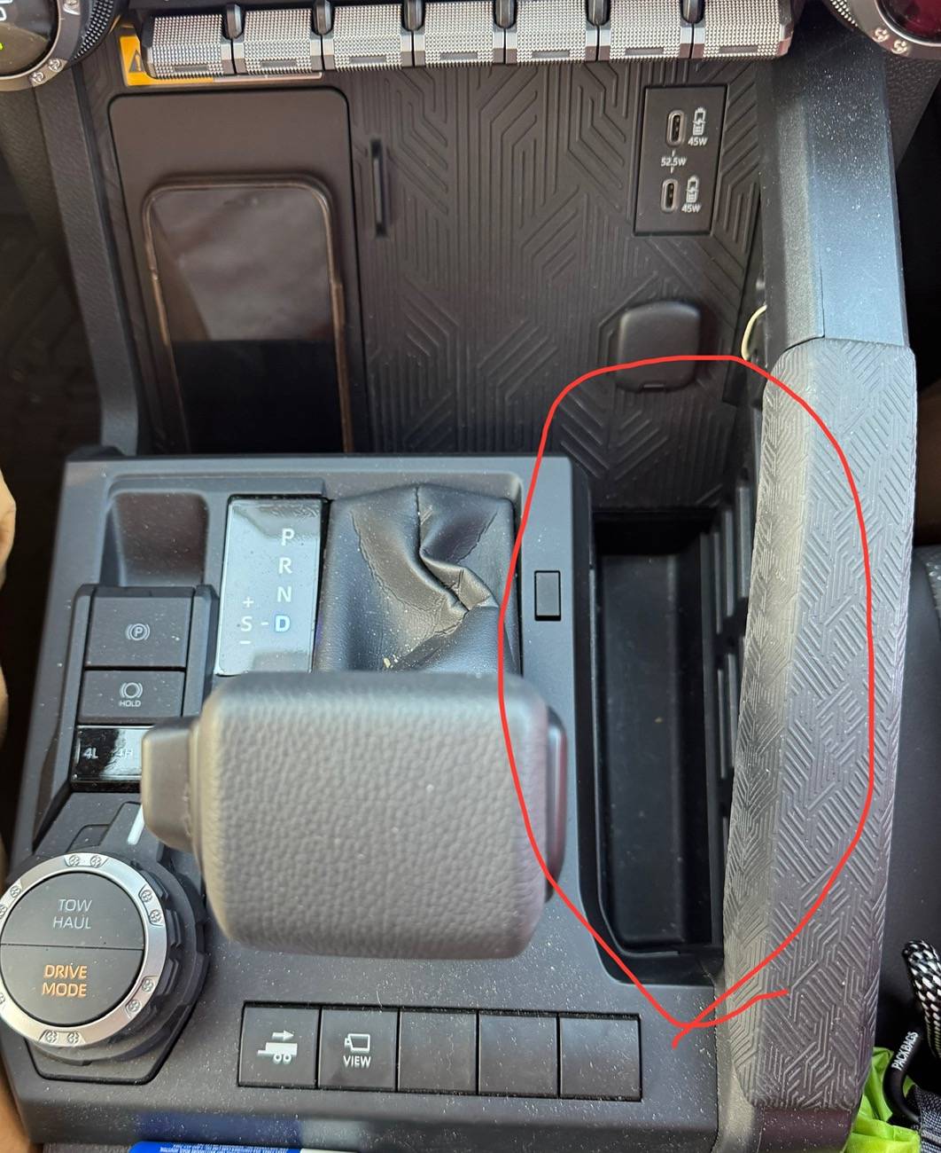 2024 Tacoma Interior mod - what to do with the side slot?! IMG_2226