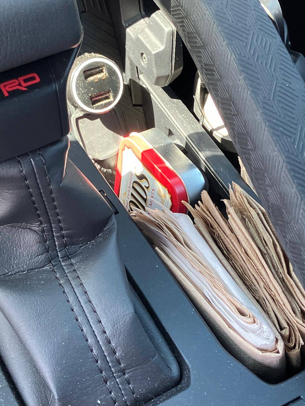 2024 Tacoma Interior mod - what to do with the side slot?! tempImage55MZrM