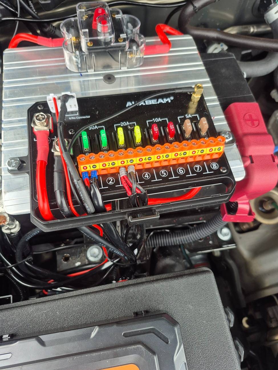 2024 Tacoma Auxbeam switch panel install custom bracket with warn power interrupt kit for winch 17497384406891454245422803706543