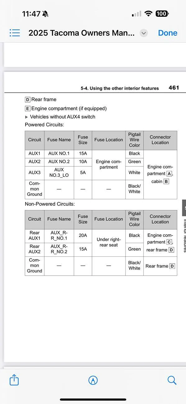 2024 Tacoma HOW TO: Rigid SR-L Series Lights for ARB Rear Bumper Installation IMG_3265