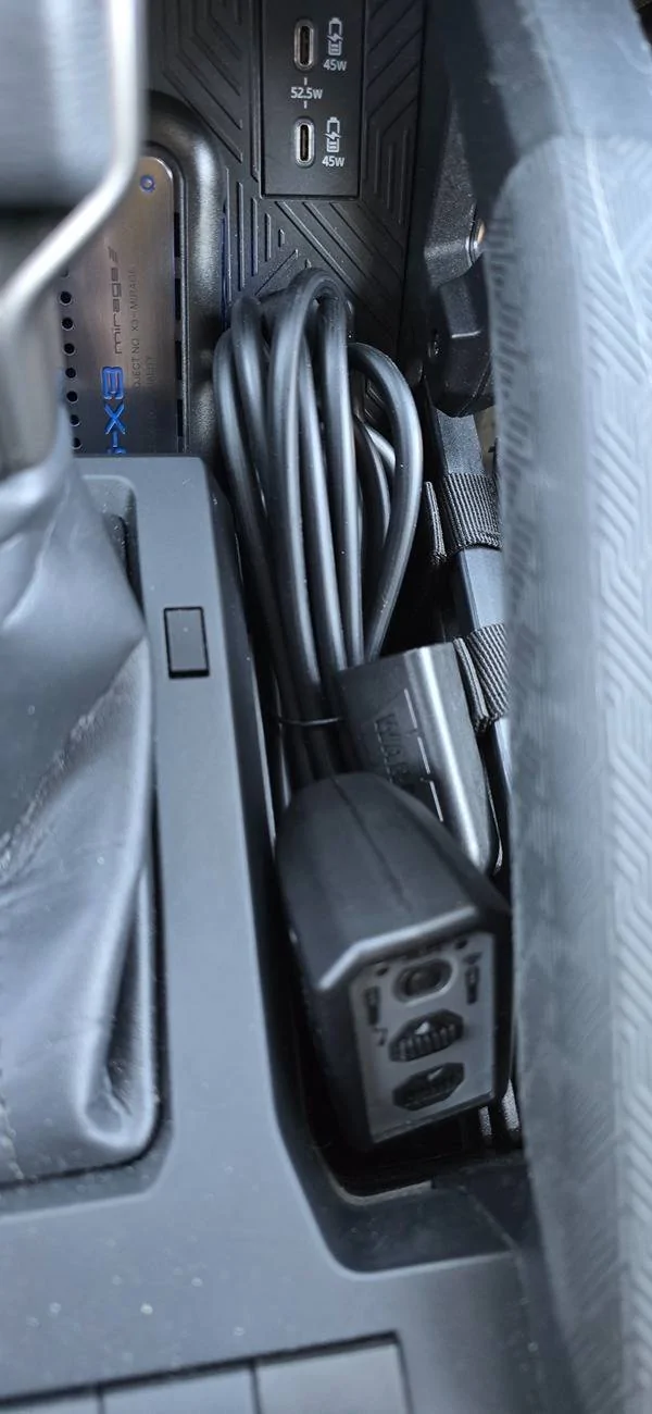 2024 Tacoma Interior mod - what to do with the side slot?! 20250616_094847