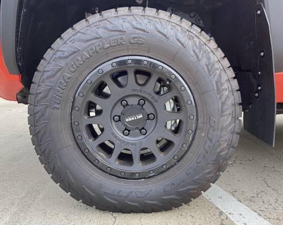 2024 Tacoma Nitto Terra Grappler G3, 275/70r18, Tundra Pro BBS wheels installed IMG_1302