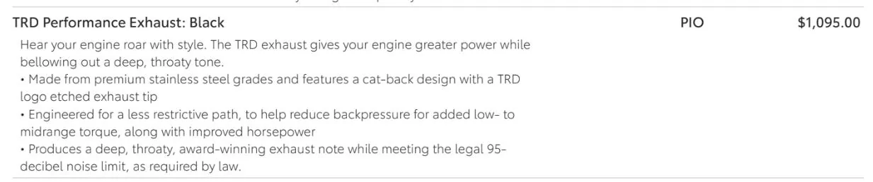 2024 Tacoma TRD Performance Exhaust - Antioch, CA - $500 1750397649668-z3