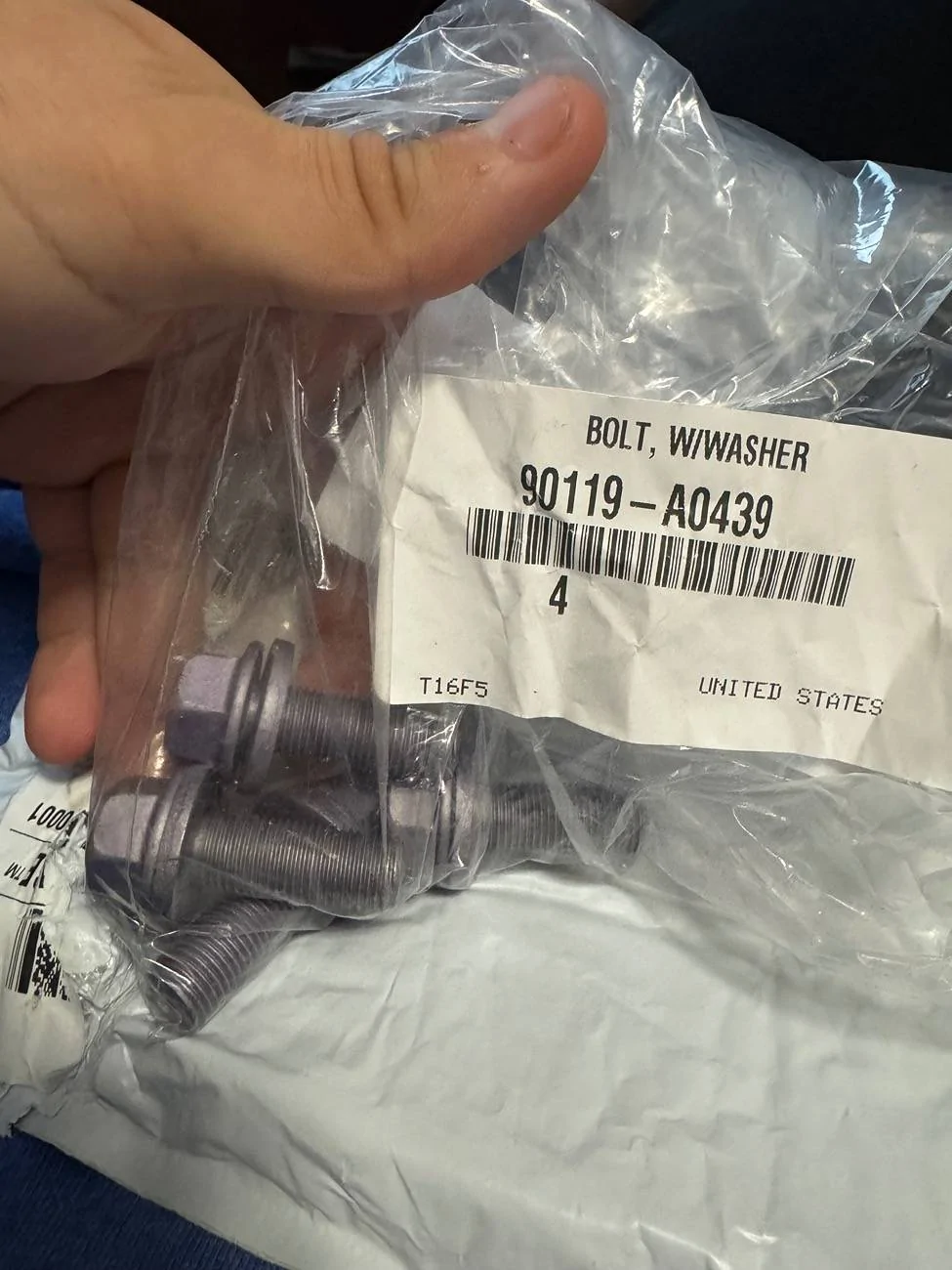 2024 Tacoma Can't find replacement bolts for front recovery hooks IMG_2821
