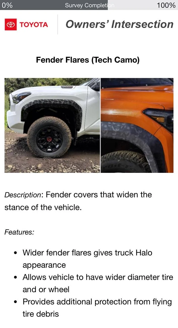 2024 Tacoma Toyota accessory survey IMG_9994