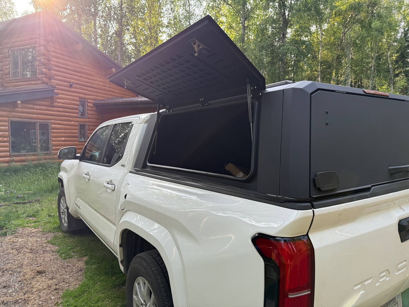2024 Tacoma SmartCap EVOd Defender Truck Cap installed IMG_3176