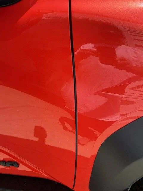 2024 Tacoma Installed OEM front door edge weather stripping IMG_1446