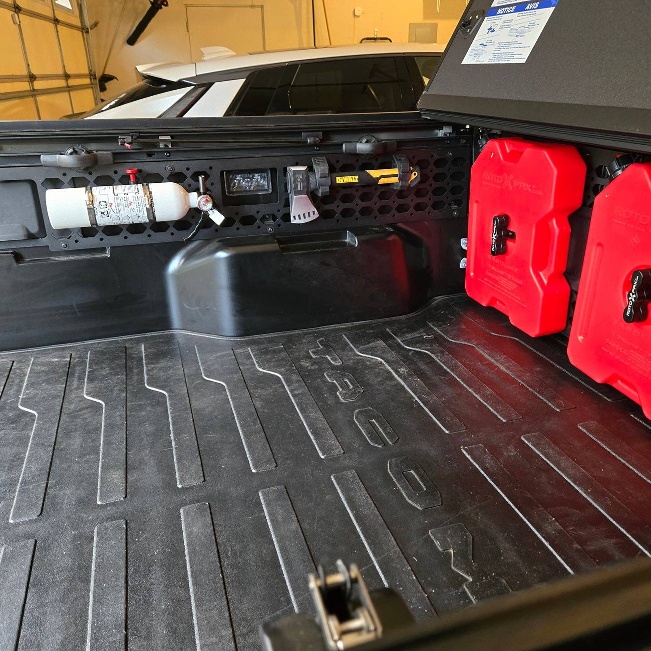 2024 Tacoma Rough Country Molle Panel set works with OEM Tonneau Cover 20250626_194310