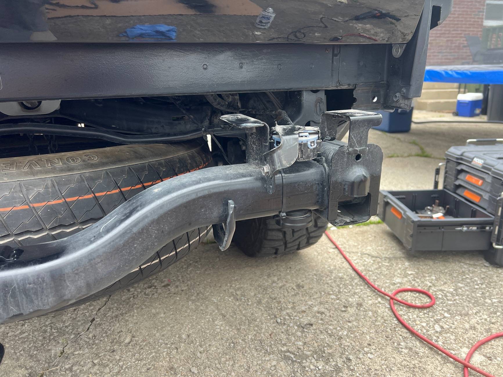 2024 Tacoma Installed latest Mod Addictive Desert Designs Rear Stealth Bumper IMG_6687