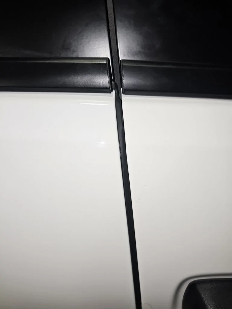 2024 Tacoma Installed OEM front door edge weather stripping 20250117_103345