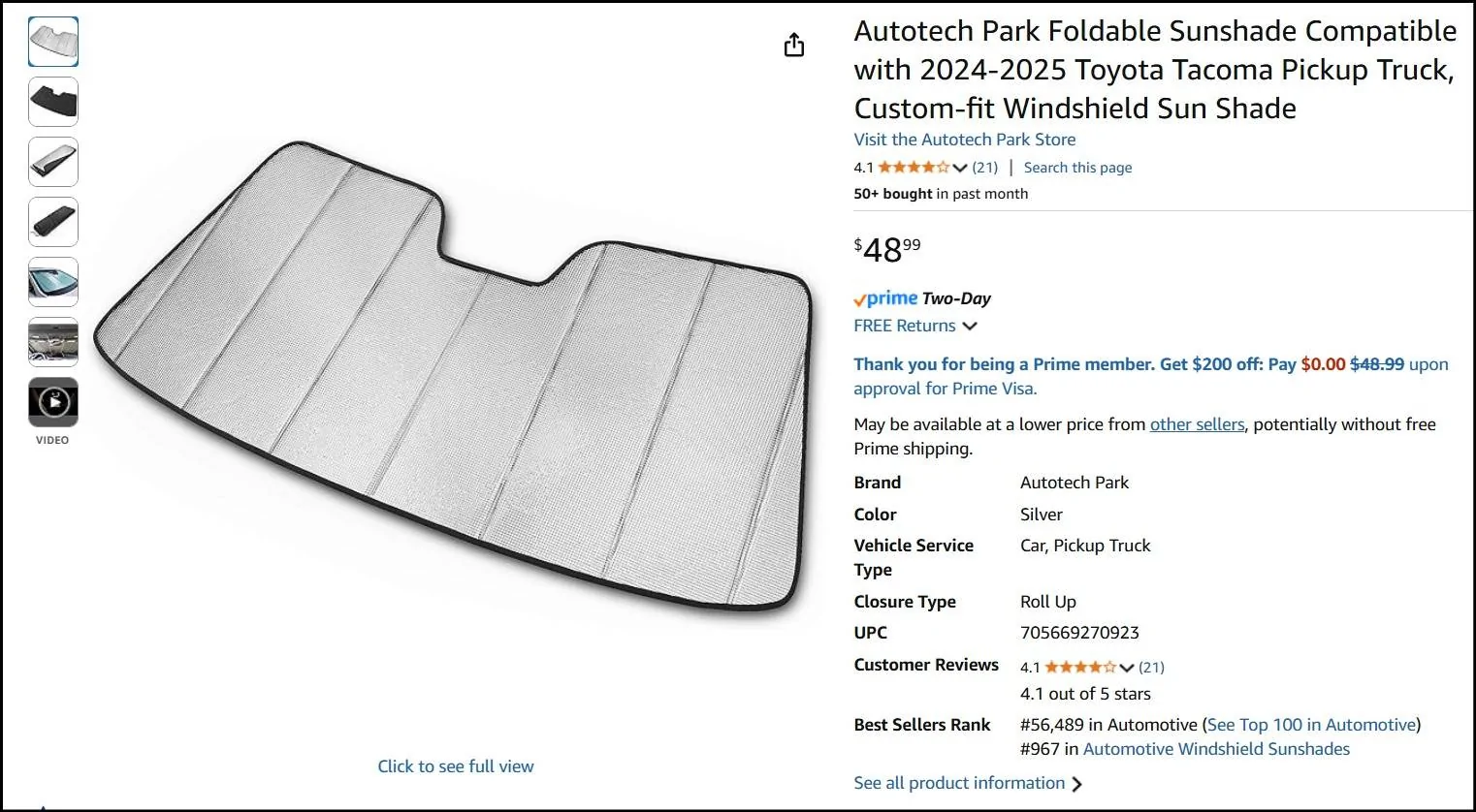 2024 Tacoma Good Windshield Sunshade recommendations? Sunshad