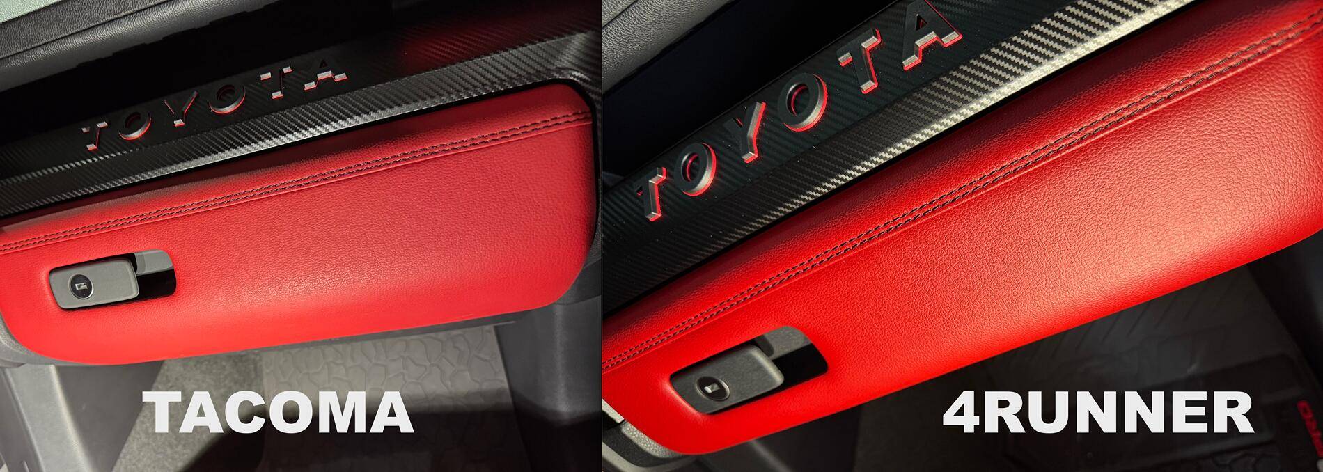 2024 Tacoma Superficial comparison look at Tacoma vs 4Runner TRD Pro (materials, build quality, feel, paint) Screenshot 2025-07-01 at 4.04.49 PM