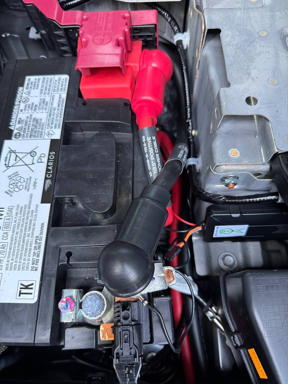 2024 Tacoma SDHQ Built Power Solution - relocated power from battery to under hood (for my winch hook up) IMG_9980
