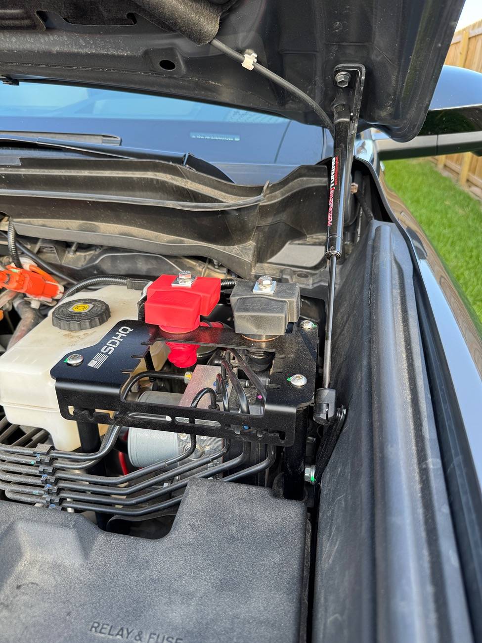 2024 Tacoma SDHQ Built Power Solution - relocated power from battery to under hood (for my winch hook up) IMG_9981