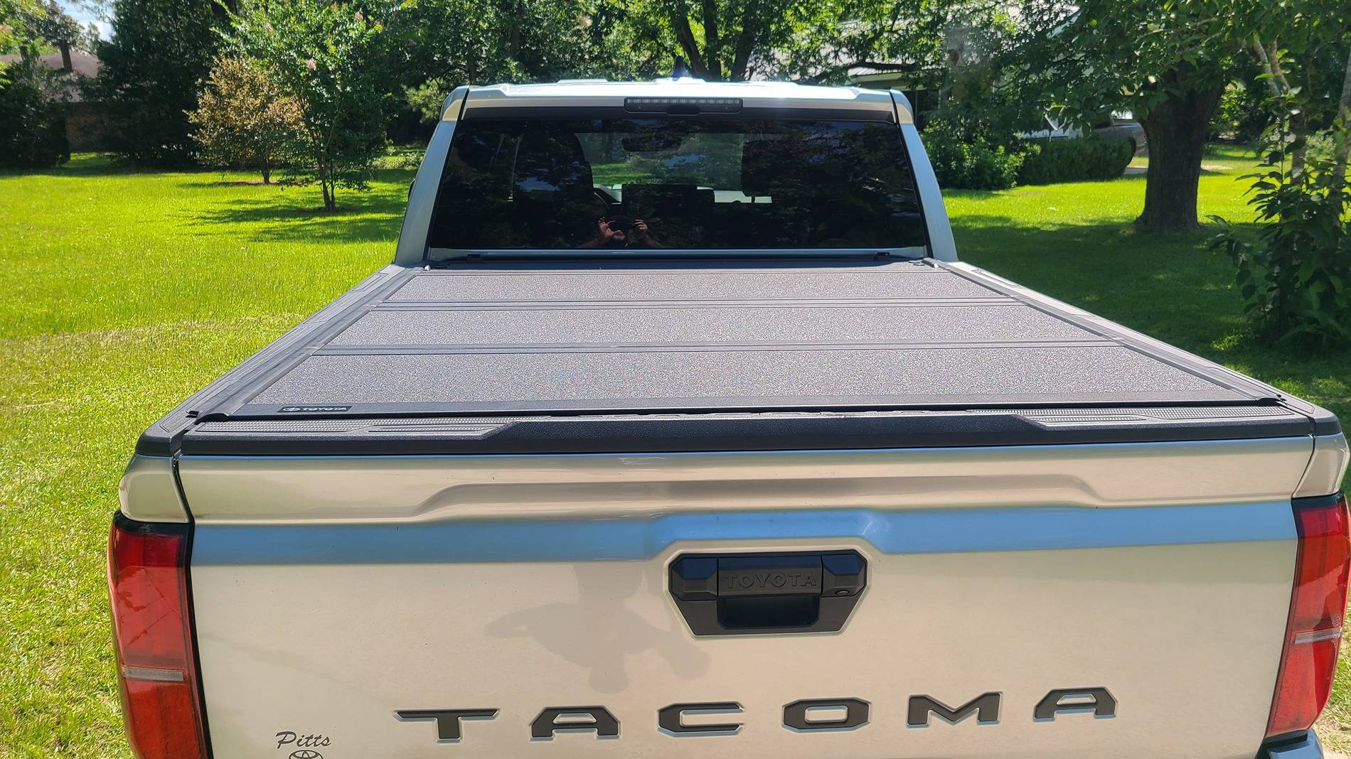 2024 Tacoma OEM Trifold Hard Tonneau Cover PT954-35240 installed on 2024 Tacoma 20250704_113639