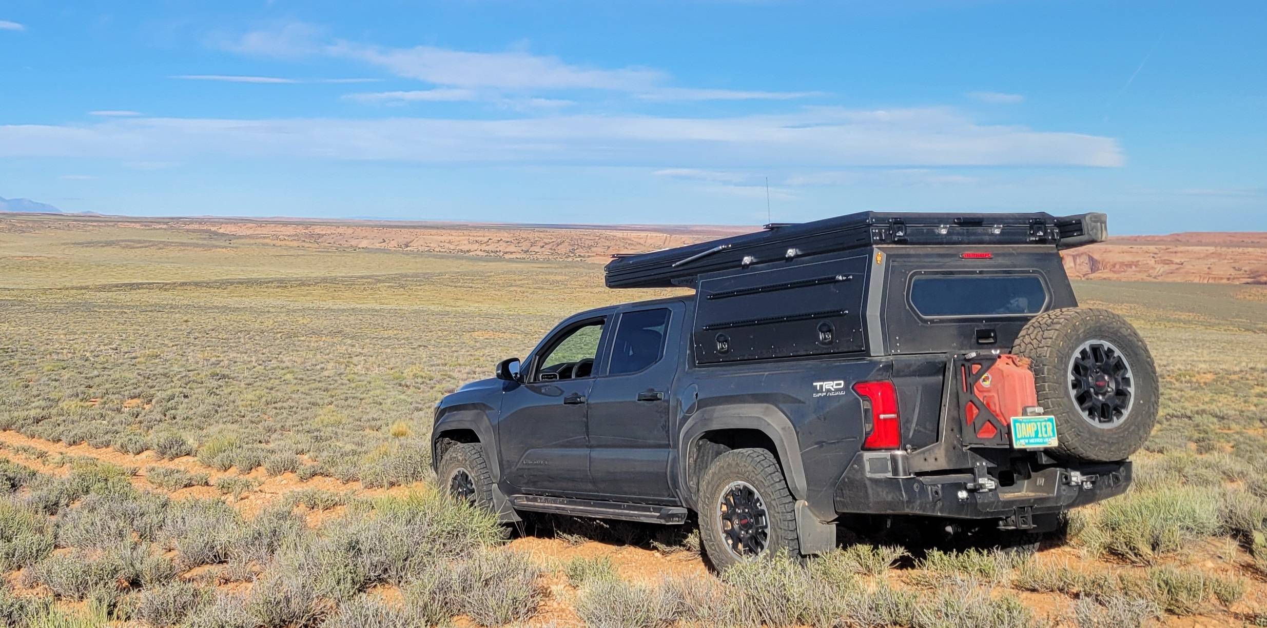 2024 Tacoma Dirtbox Overland Canopy/Camper + Prinsu Rack 20250516_080545-cro