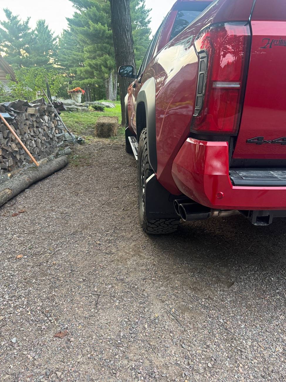 2024 Tacoma OEM mudflaps. Canada vs US. IMG_4577