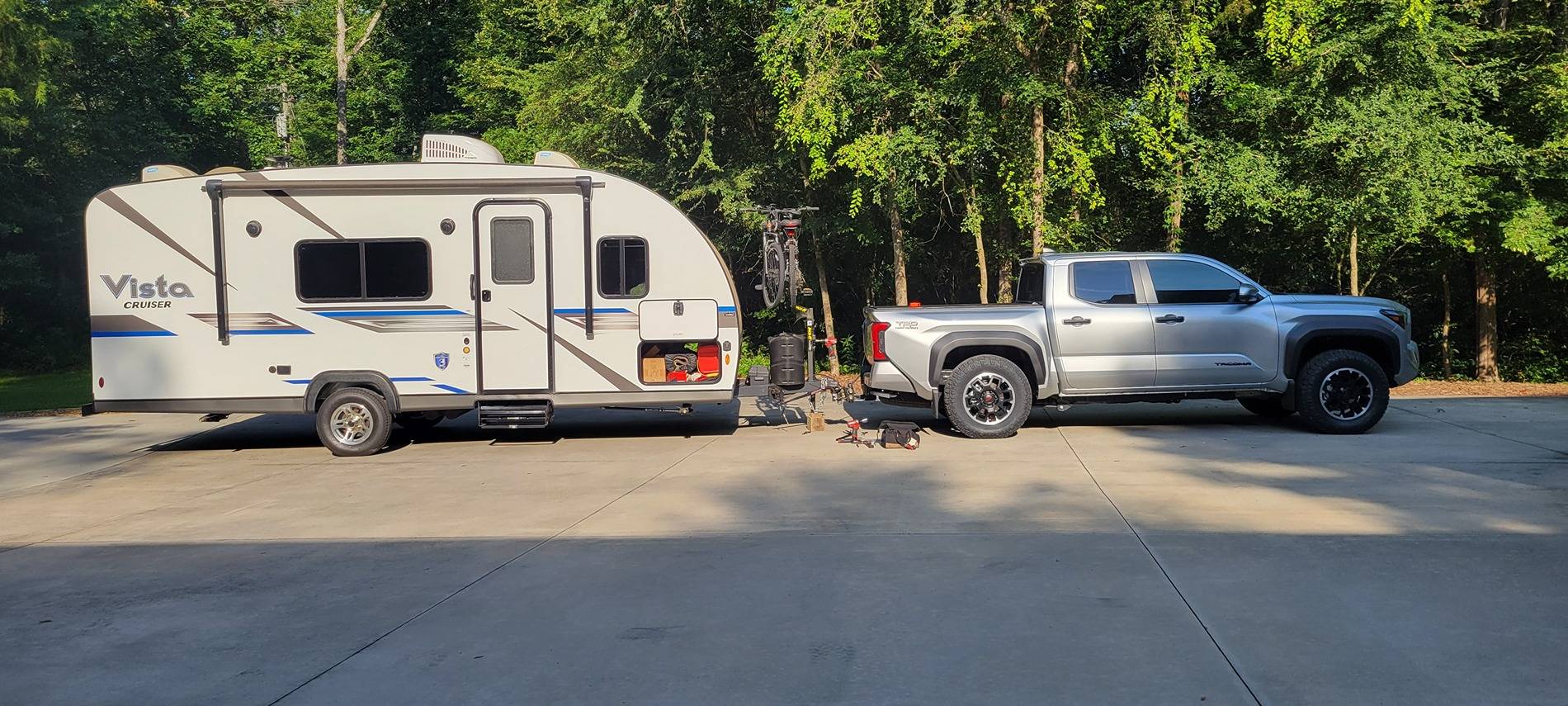 2024 Tacoma Need advice to eliminate the squat when towing! 20250706_080811