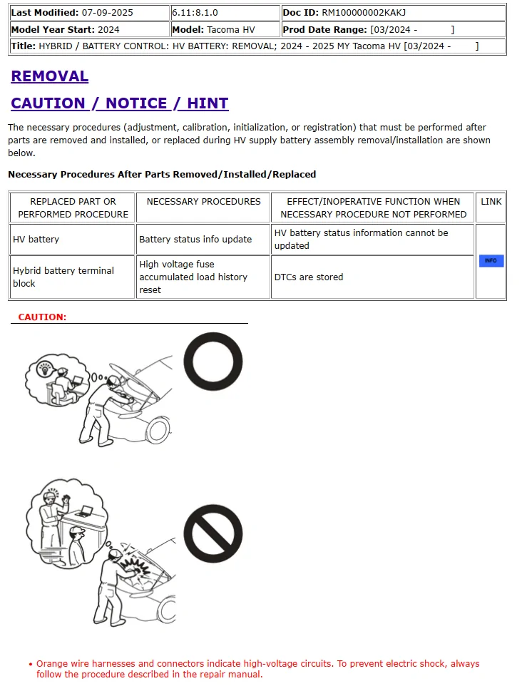 2024 Tacoma Hybrid Battery Removal and Replacement Procedure 1753837417203-li