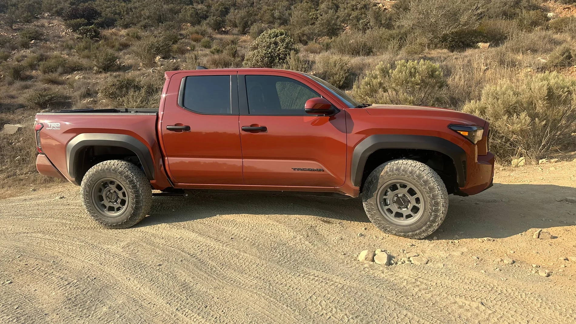 2024 Tacoma TRD OR on Method 705 (+35 offset) and Nitto G3 tires (285/70/17) on stock suspension IMG_1654