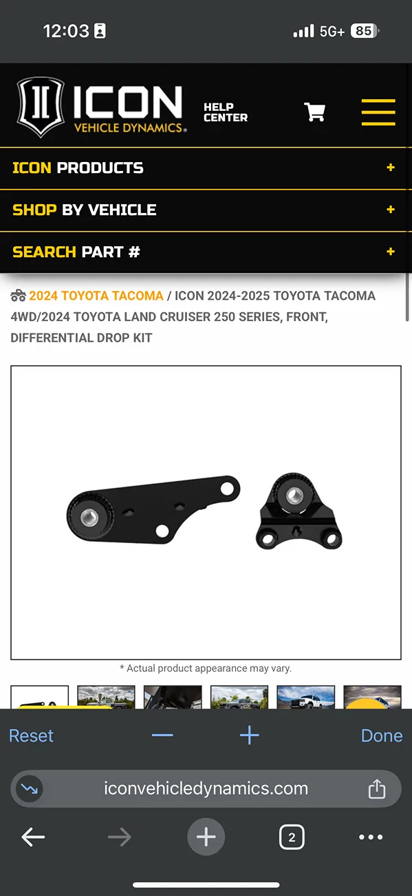 2024 Tacoma Diff drop and UCAs needed for longer travel suspension? IMG_5763