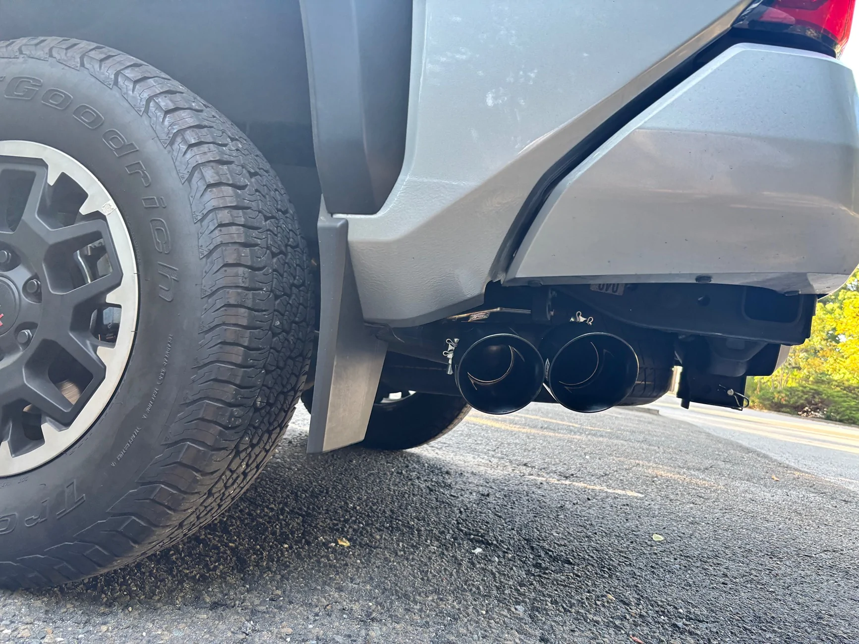 2024 Tacoma AWE 0FG Cat-Back Exhaust Fitment on 2024 Tacoma TRD Offroad IMG_3403