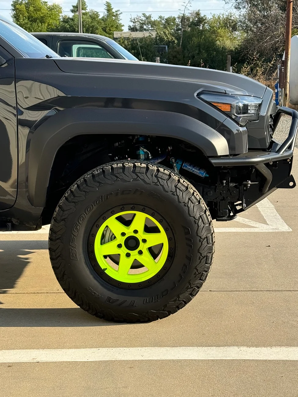2024 Tacoma Smallest tire for a 2.5” factory lift. IMG_4885