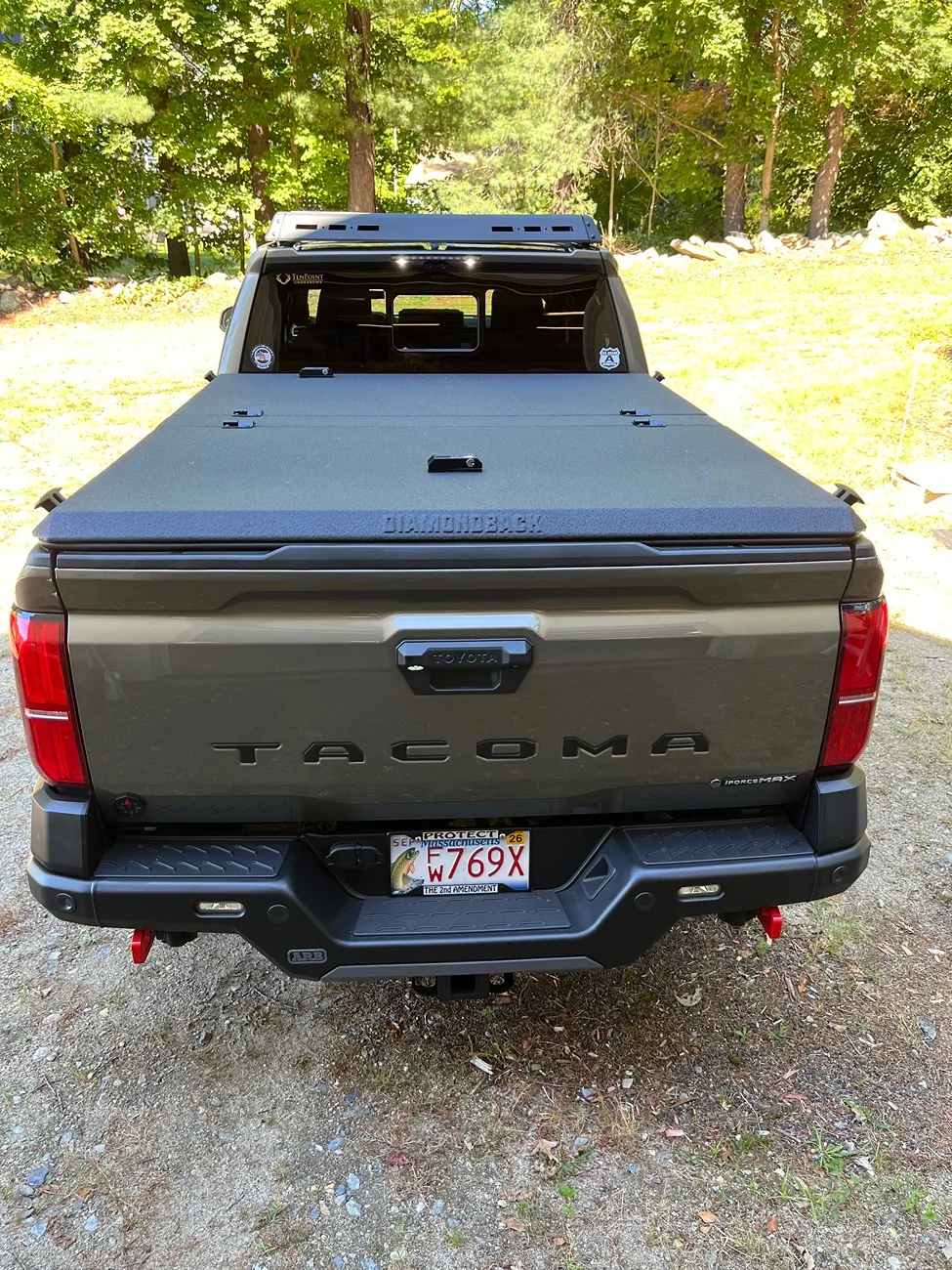 2024 Tacoma Diamondback HD bed cover installed IMG_1442