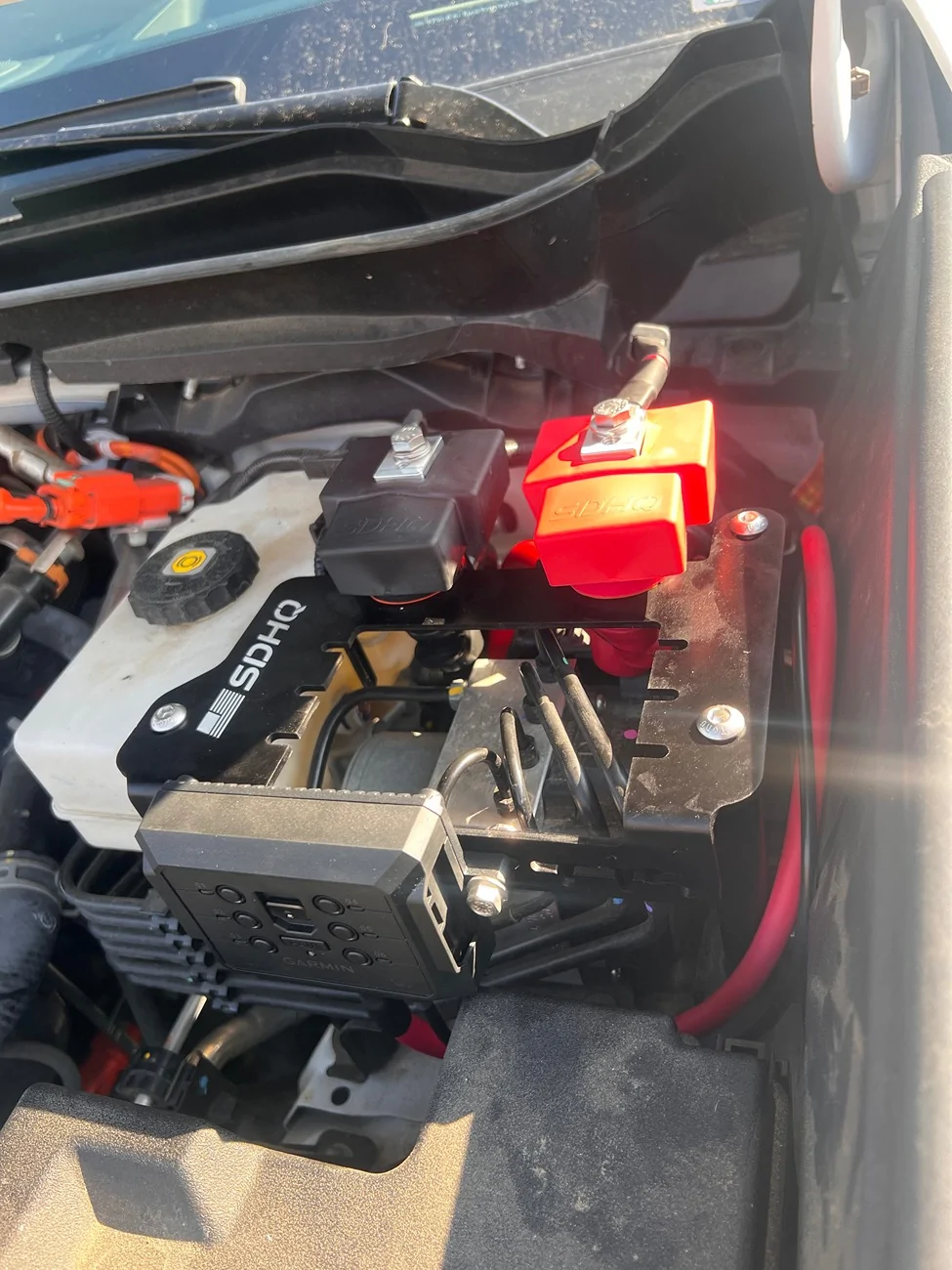 2024 Tacoma SDHQ Built Power Solution - relocated power from battery to under hood (for my winch hook up) IMG_2857